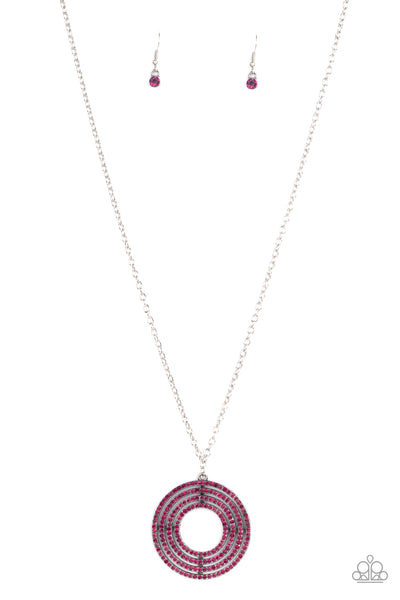 Paparazzi High-Value Target - Pink Necklace