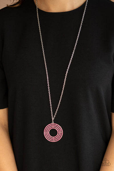 Paparazzi High-Value Target - Pink Necklace