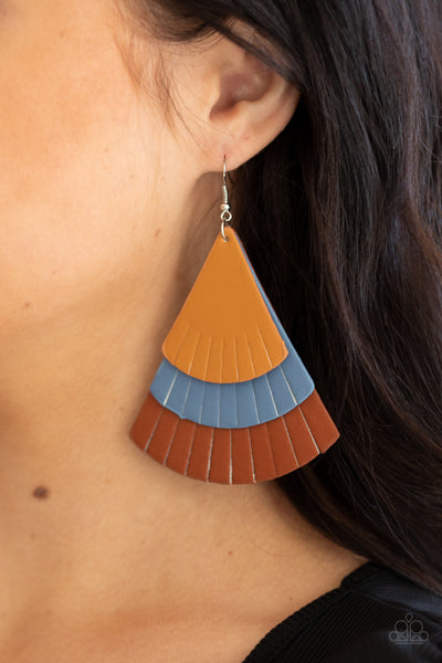 Paparazzi Huge Fanatic - Multi Earrings