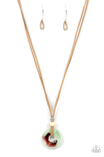 Paparazzi Primal Paradise - Green Necklace