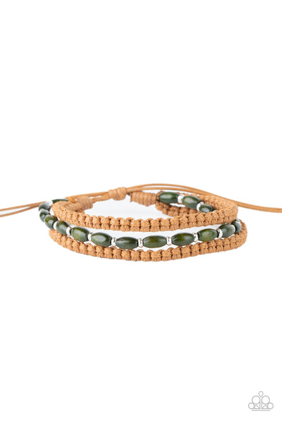 Paparazzi Refreshingly Rural - Green Bracelet