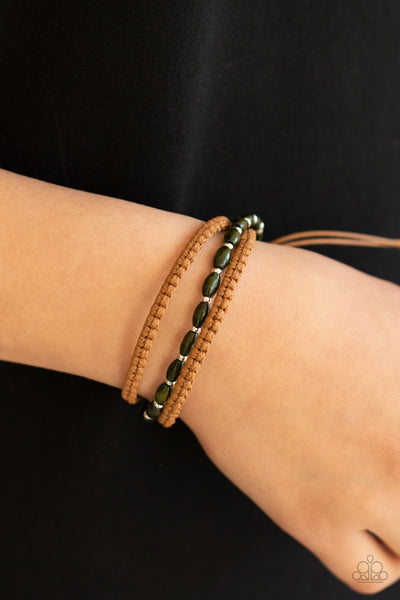 Paparazzi Refreshingly Rural - Green Bracelet