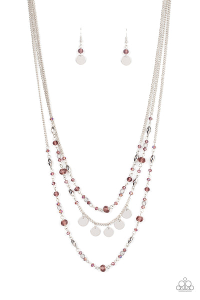 Paparazzi Step Out of My Aura - Purple Necklace