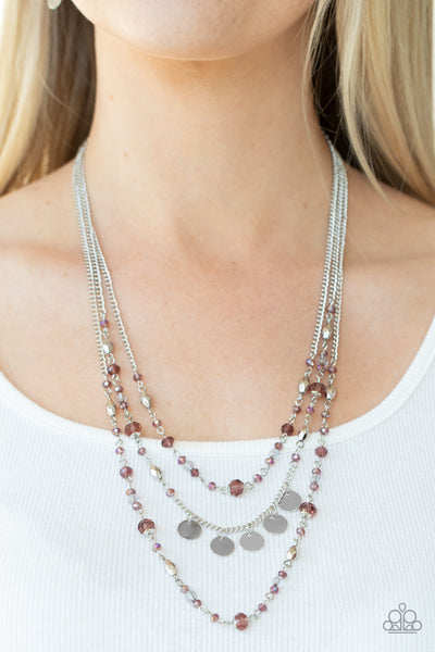 Paparazzi Step Out of My Aura - Purple Necklace