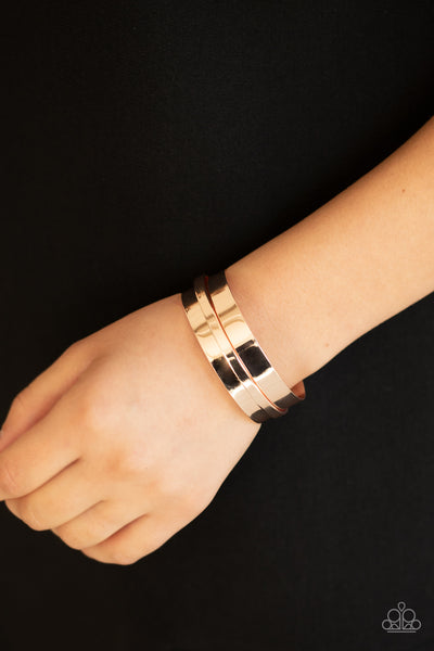 Paparazzi A HAUTE Number - Rose Gold Bracelet