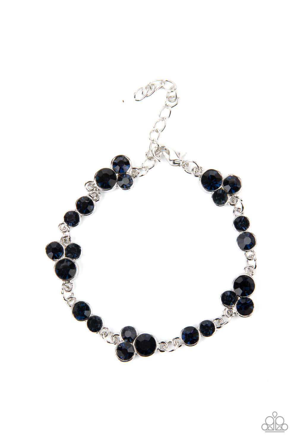 Paparazzi Social GLISTENING - Blue Bracelet