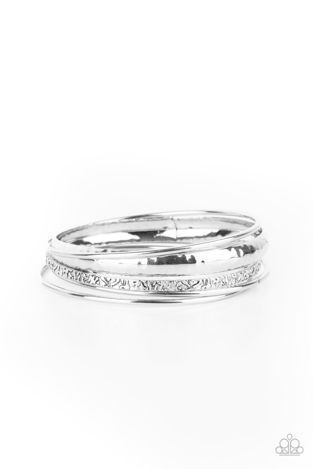 Paparazzi Get Into Gear - Silver Bracelet