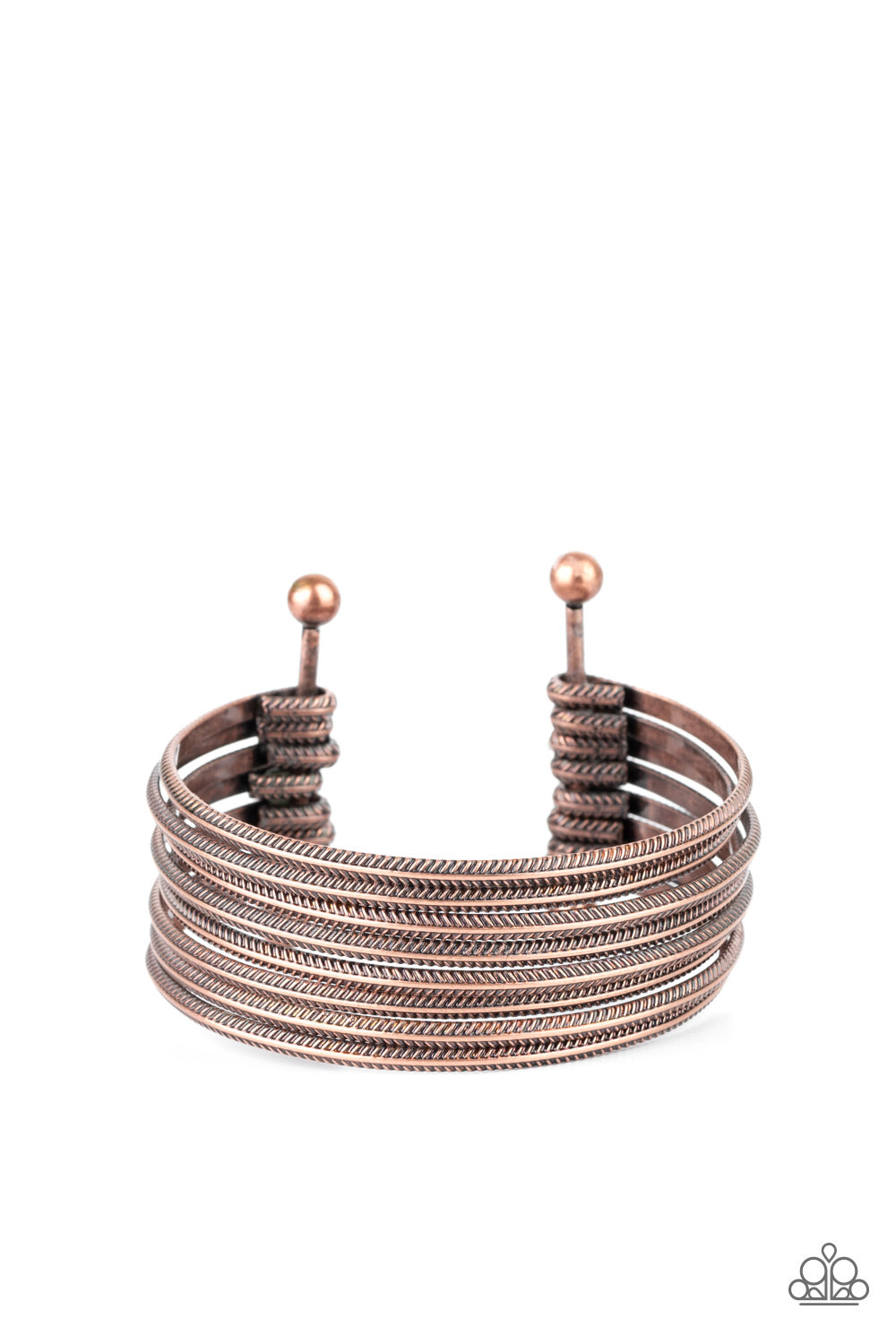 Paparazzi Now Watch Me Stack - Copper Bracelet