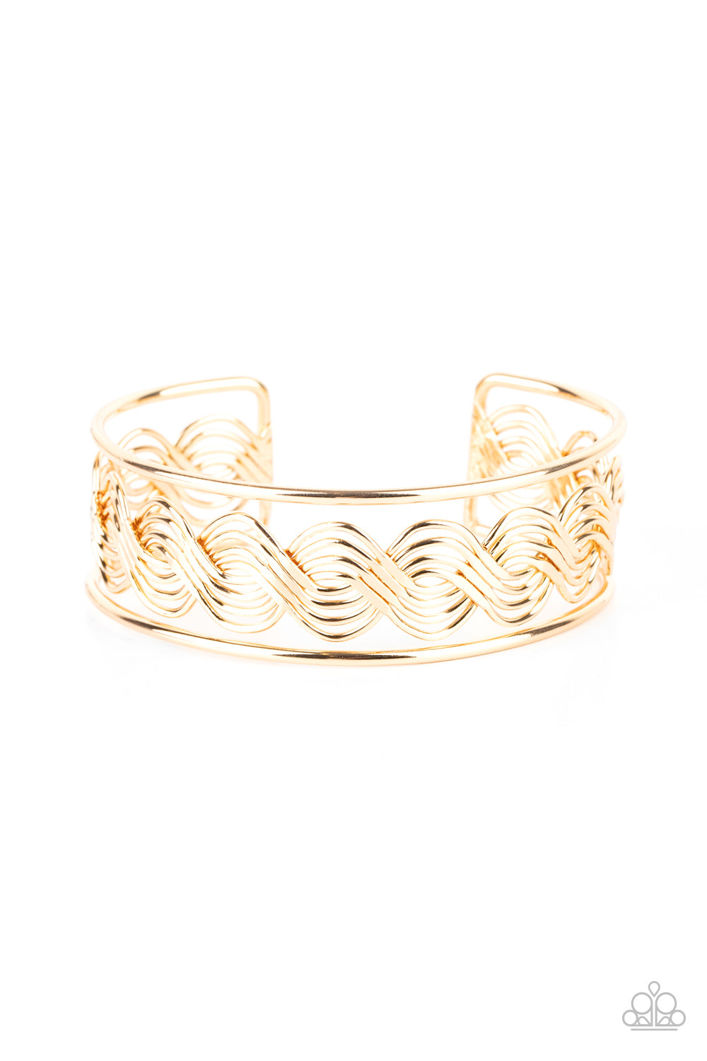 Paparazzi WEAVE An Impression - Gold Bracelet