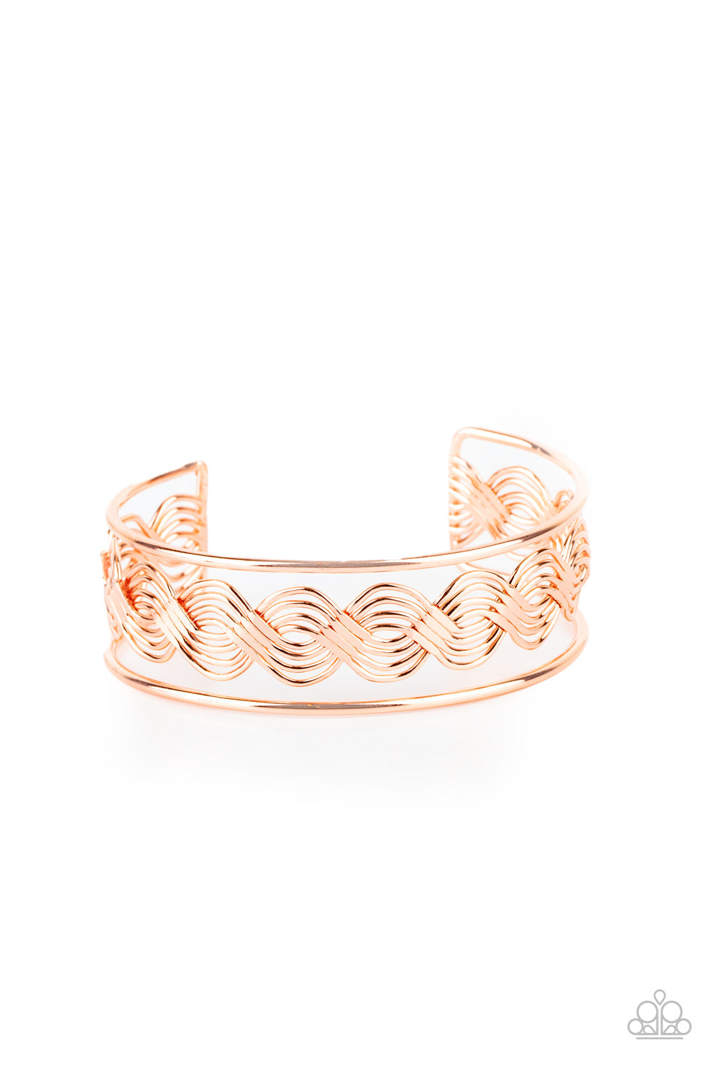 Paparazzi WEAVE An Impression - Copper Bracelet