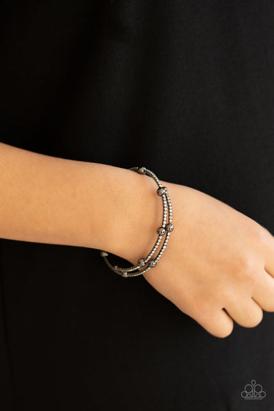 Paparazzi Standout Shine - Black Bracelet