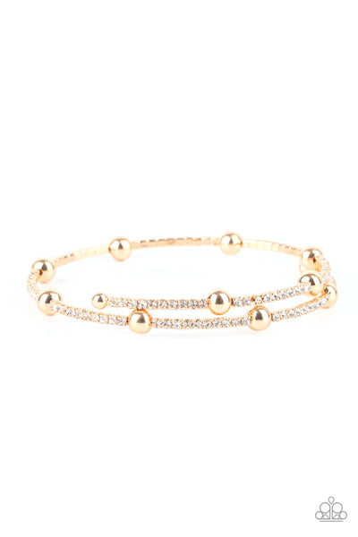Paparazzi Standout Shine - Gold Bracelet