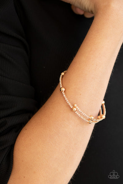 Paparazzi Standout Shine - Gold Bracelet