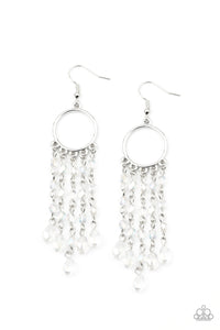Paparazzi Dazzling Delicious - White Earrings