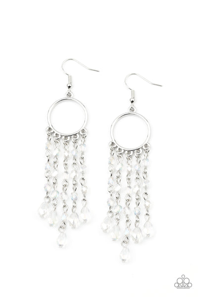 Paparazzi Dazzling Delicious - White Earrings