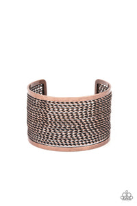 Paparazzi Stacked Sensation - Copper Bracelet