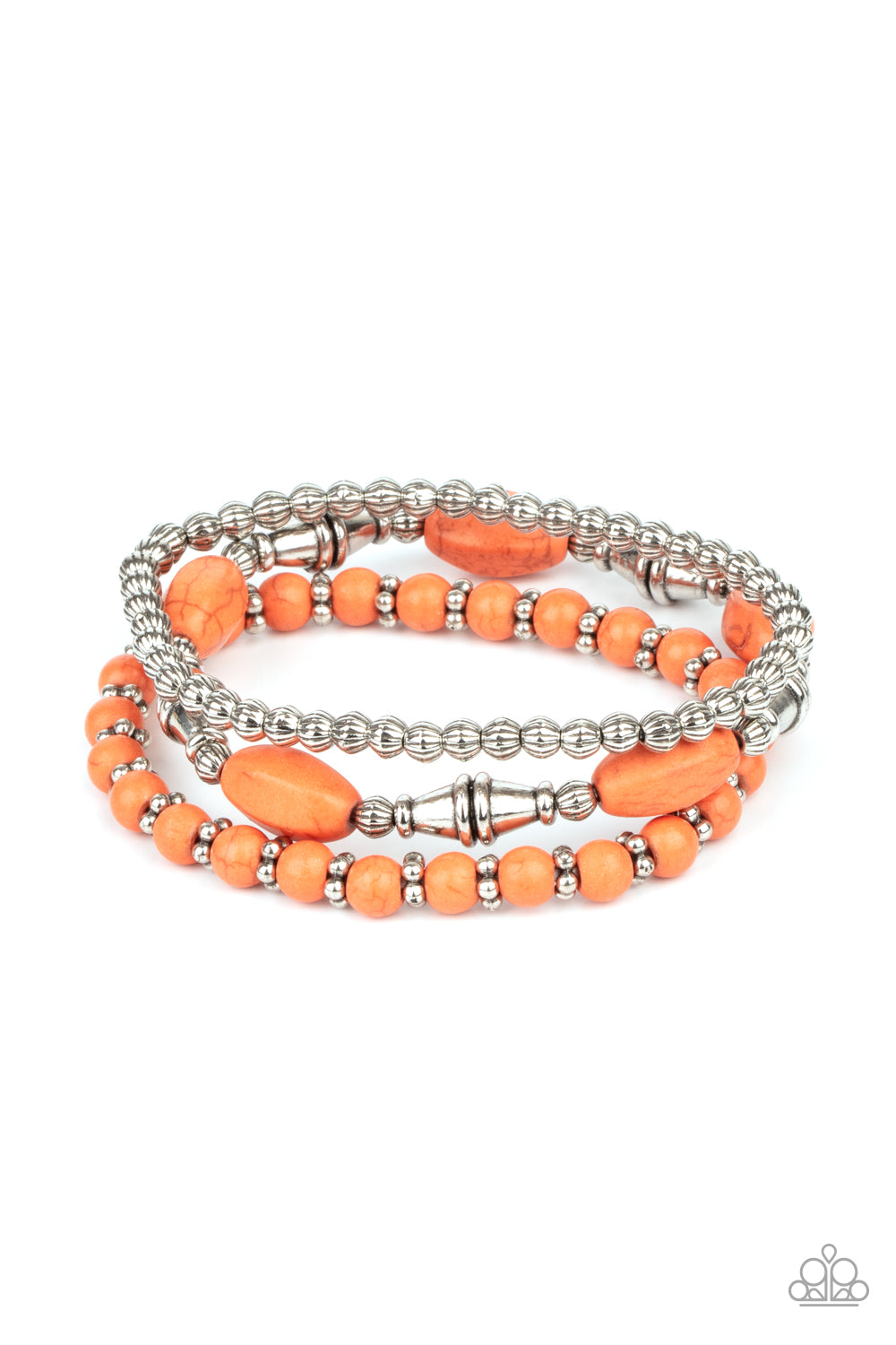 Paparazzi Sahara Sanctuary - Orange Bracelet