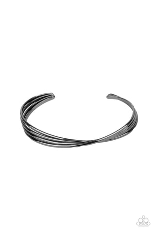 Paparazzi Bringing Basics Back - Black Bracelet