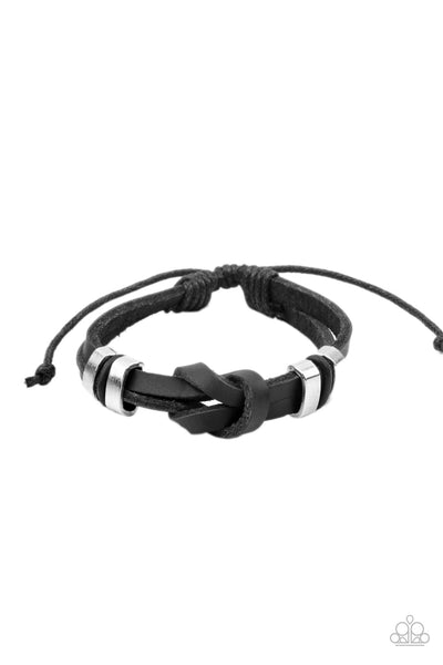 Paparazzi Like It Or KNOT - Black Bracelet