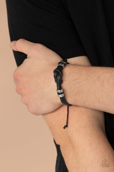 Paparazzi Like It Or KNOT - Black Bracelet