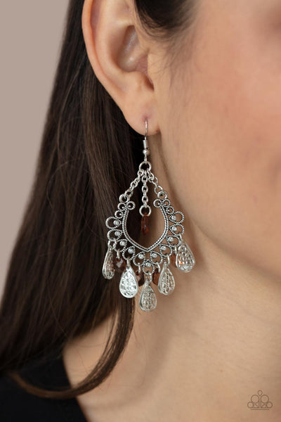 Paparazzi Musical Gardens - Brown Earrings