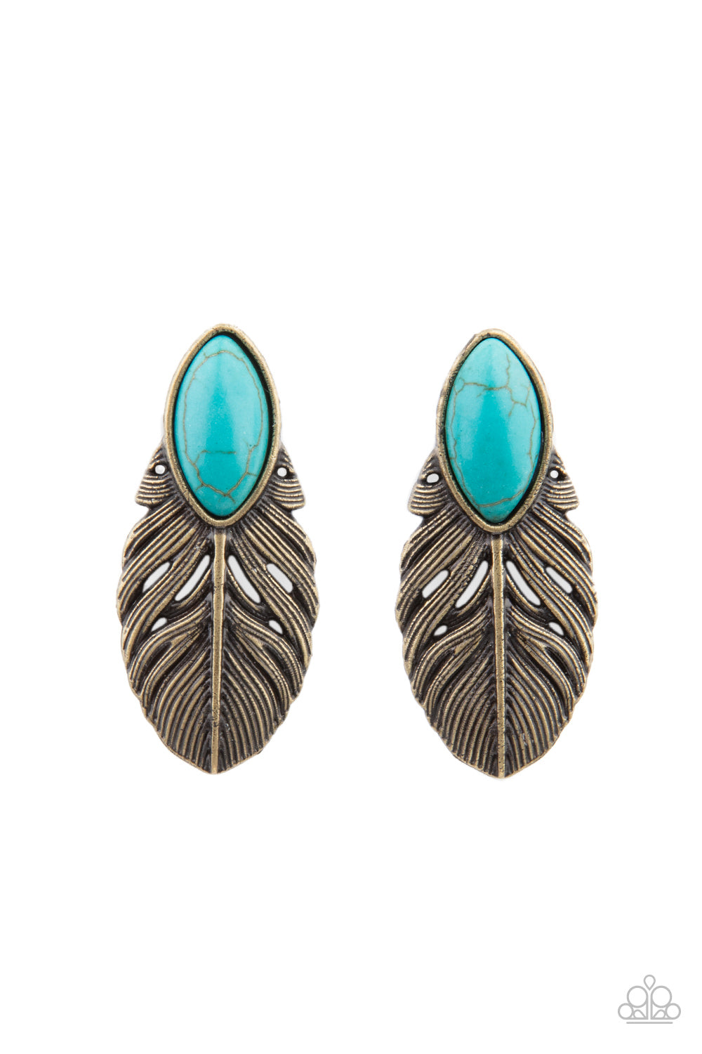 Paparazzi Rural Roadrunner - Brass Earrings