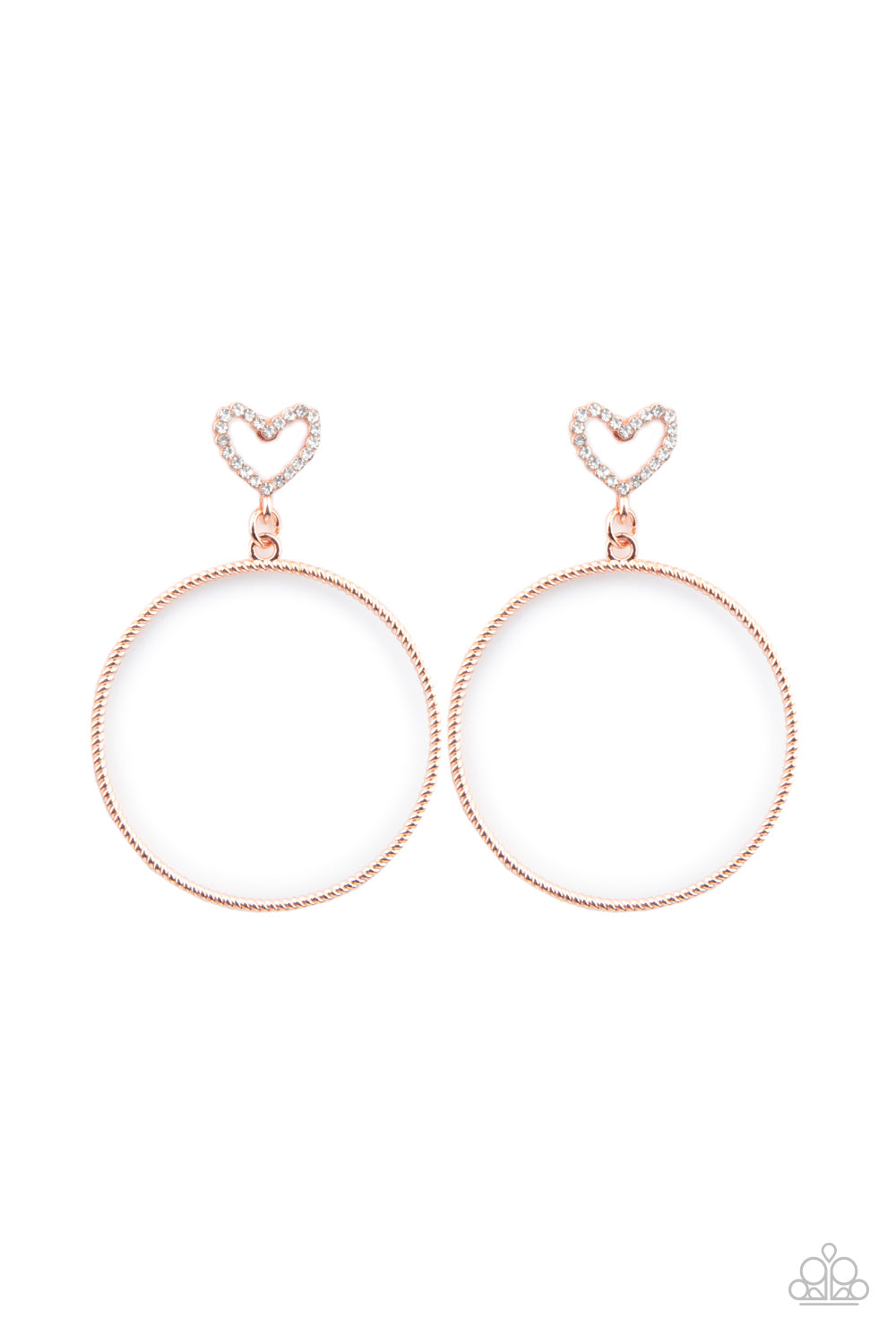 Paparazzi Love Your Curves - Copper Earrings