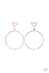 Paparazzi Love Your Curves - Copper Earrings