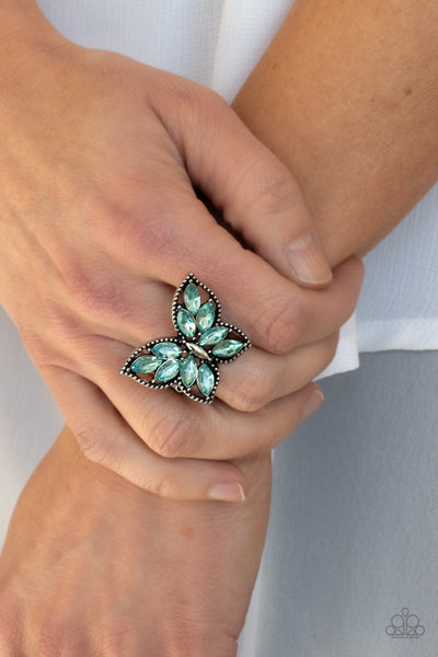 Paparazzi Fluttering Fashionista - Blue Ring