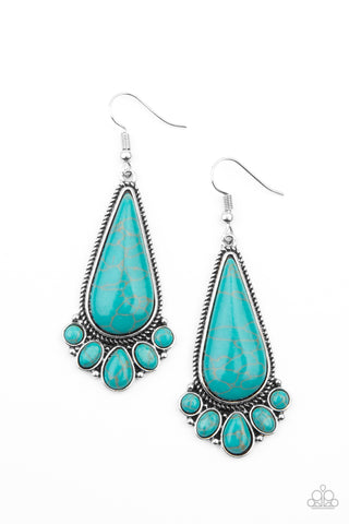 Paparazzi Rural Recluse - Blue Earrings