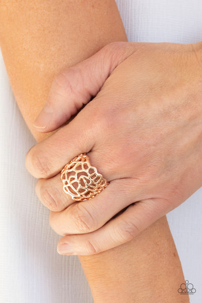 Paparazzi Get Your FRILL - Rose Gold Ring