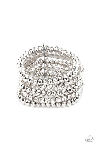 Paparazzi Best of LUXE - White Bracelet