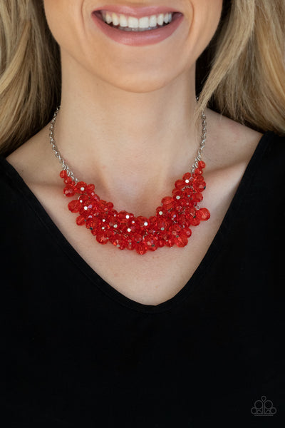 Paparazzi Let The Festivities Begin - Red Necklace