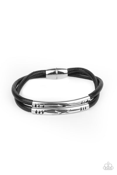 Paparazzi What a WANDER-ful World - Black Bracelet
