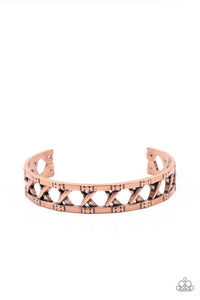 Paparazzi In Over Your METALHEAD - Copper Bracelet