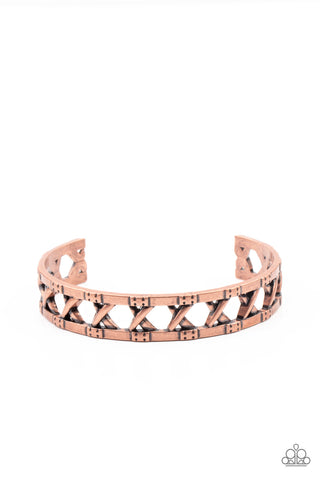 Paparazzi In Over Your METALHEAD - Copper Bracelet