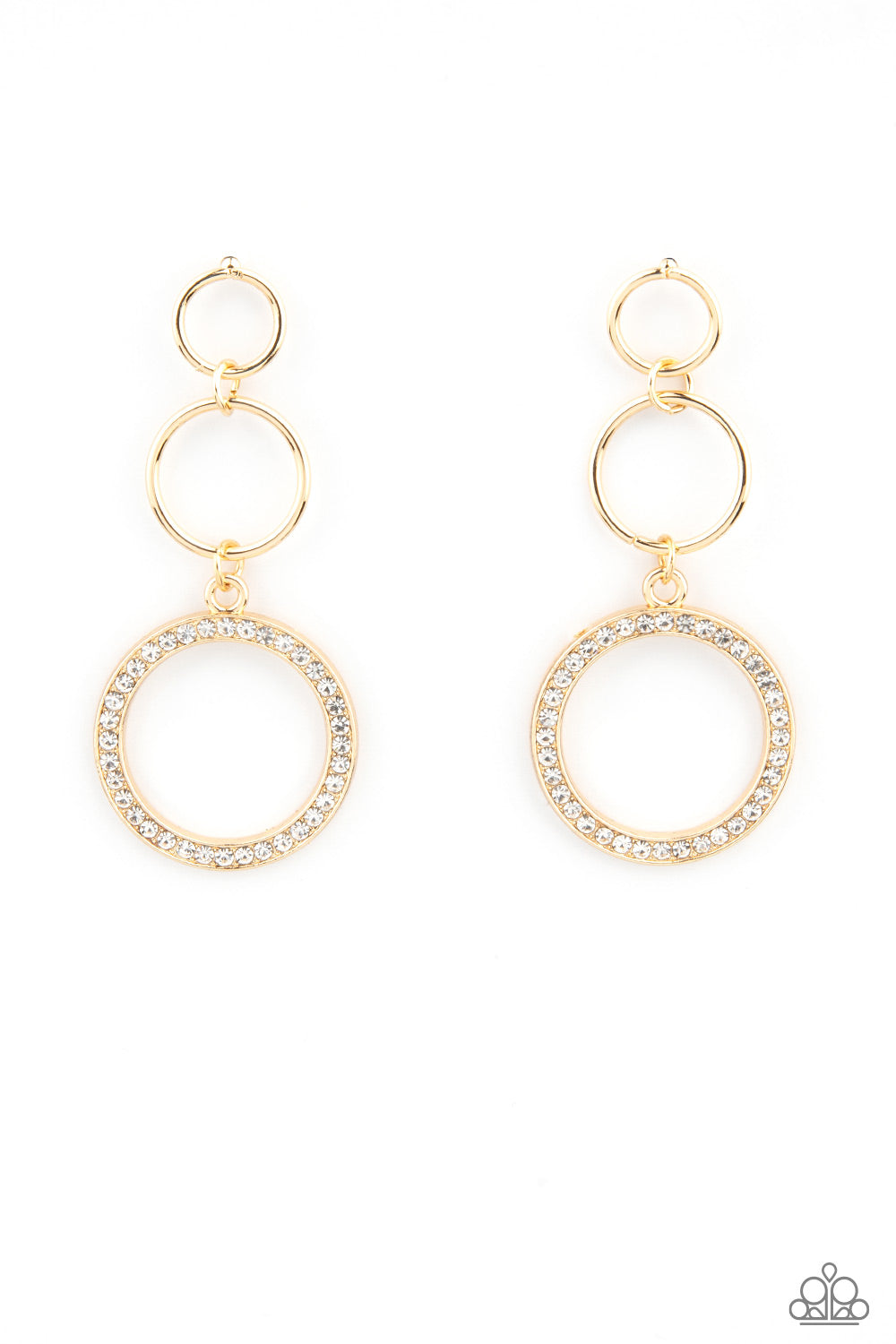Paparazzi Rule-Breaking Radiance - Gold Earrings
