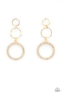 Paparazzi Rule-Breaking Radiance - Gold Earrings