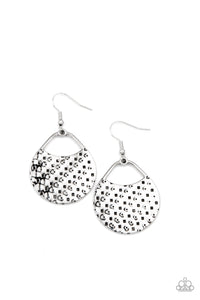 Paparazzi Im Sensing a Pattern Here - Silver Earrings