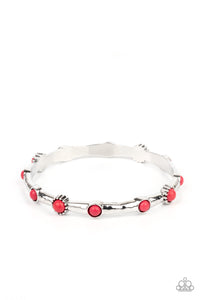 Paparazzi Rebel Sandstorm - Red Bracelet