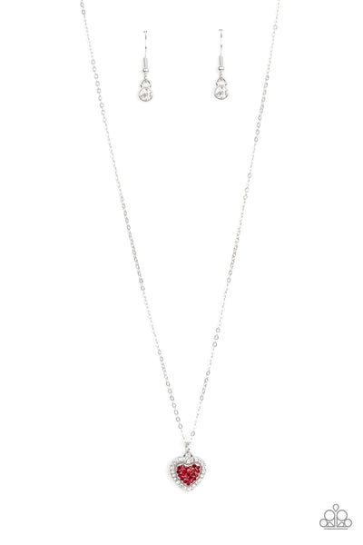 Paparazzi My Heart Goes Out To You - Red Necklace