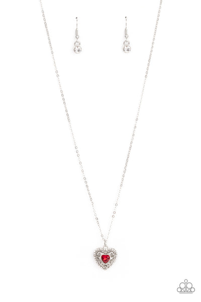 Paparazzi Treasures of the Heart - Red Necklace
