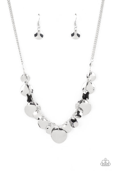 Paparazzi GLISTEN Closely - Silver Necklace