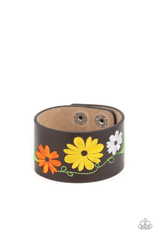 Paparazzi Western Eden - Yellow Bracelet