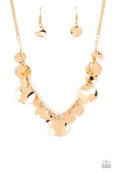 Paparazzi GLISTEN Closely - Gold Necklace