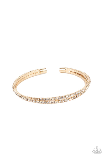 Paparazzi Iridescently Intertwined - Gold Bracelet