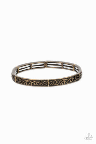 Paparazzi Precisely Petite - Brass Bracelet
