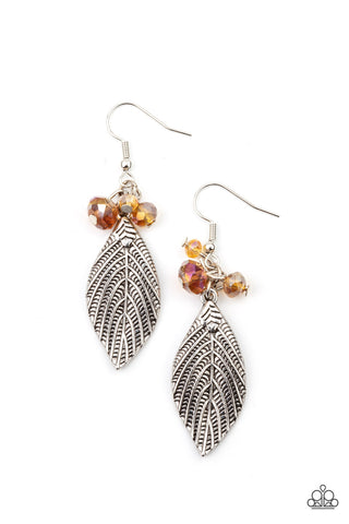 Paparazzi LEAF It To Fate - Brown Earrings