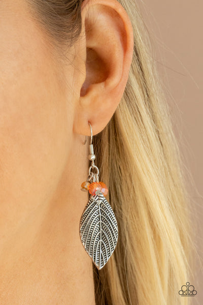 Paparazzi LEAF It To Fate - Orange Earrings
