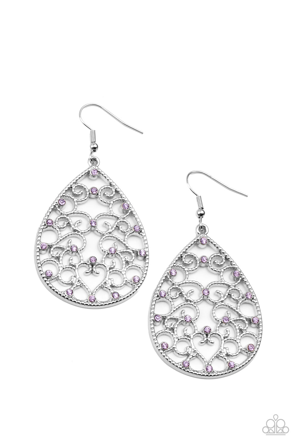 Paparazzi Midnight Carriage - Purple Earrings